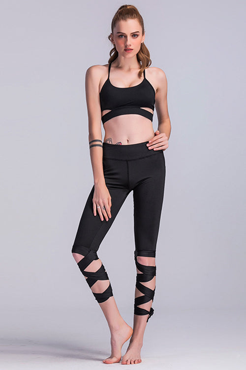 Yoga Tied Cross-leg Leggings