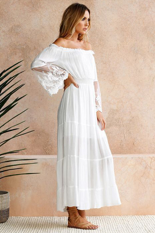 Fairy tale Lace Sleeve Maxi Dress