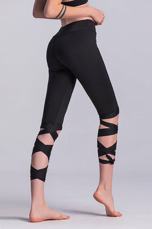 Yoga Tied Cross-leg Leggings