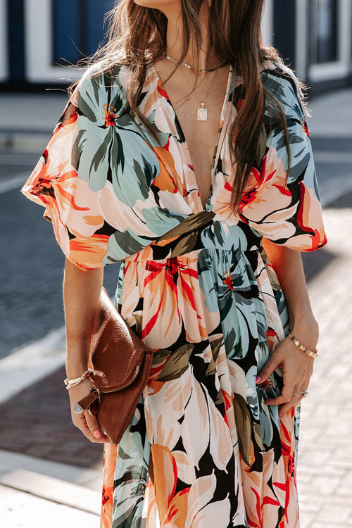 Still The One V-Neck Print Maxi Dress