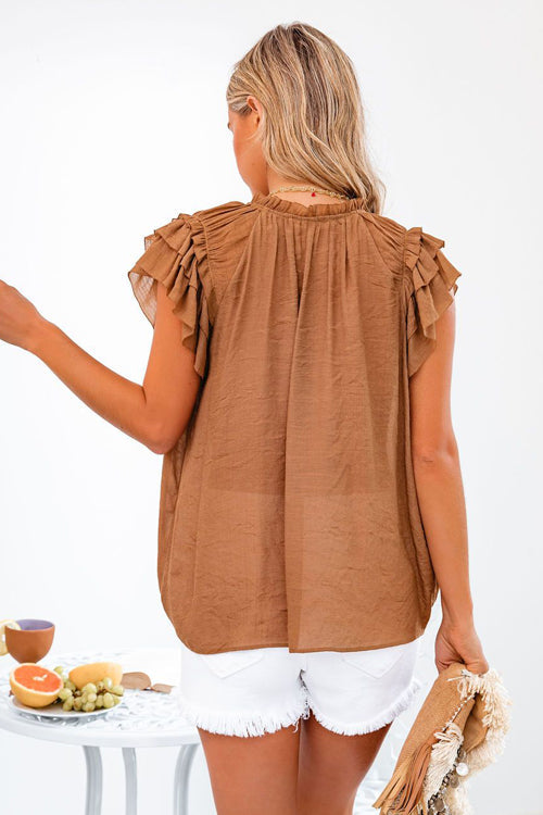 Your Sunshine Flutter Short Sleeve Top - 4 Colors