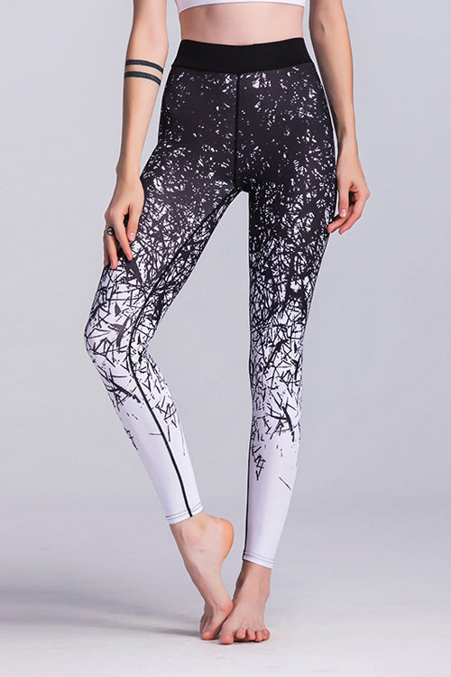 Yoga Black Gradiant Leggings