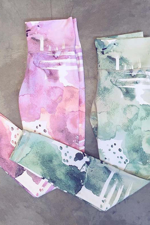 Yoga Wash Painting Leggings