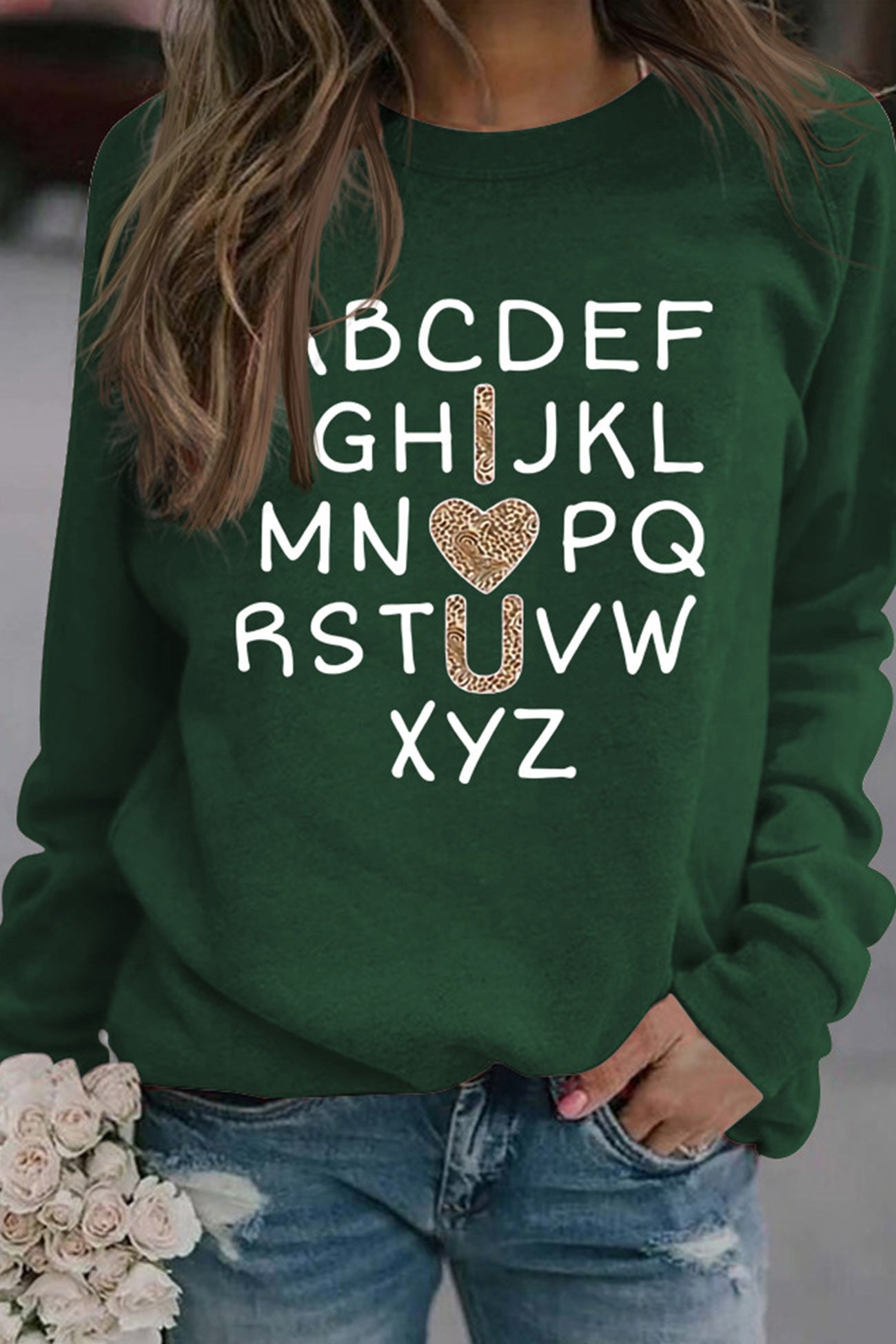 Alphabet Graphic Sweatshirt
