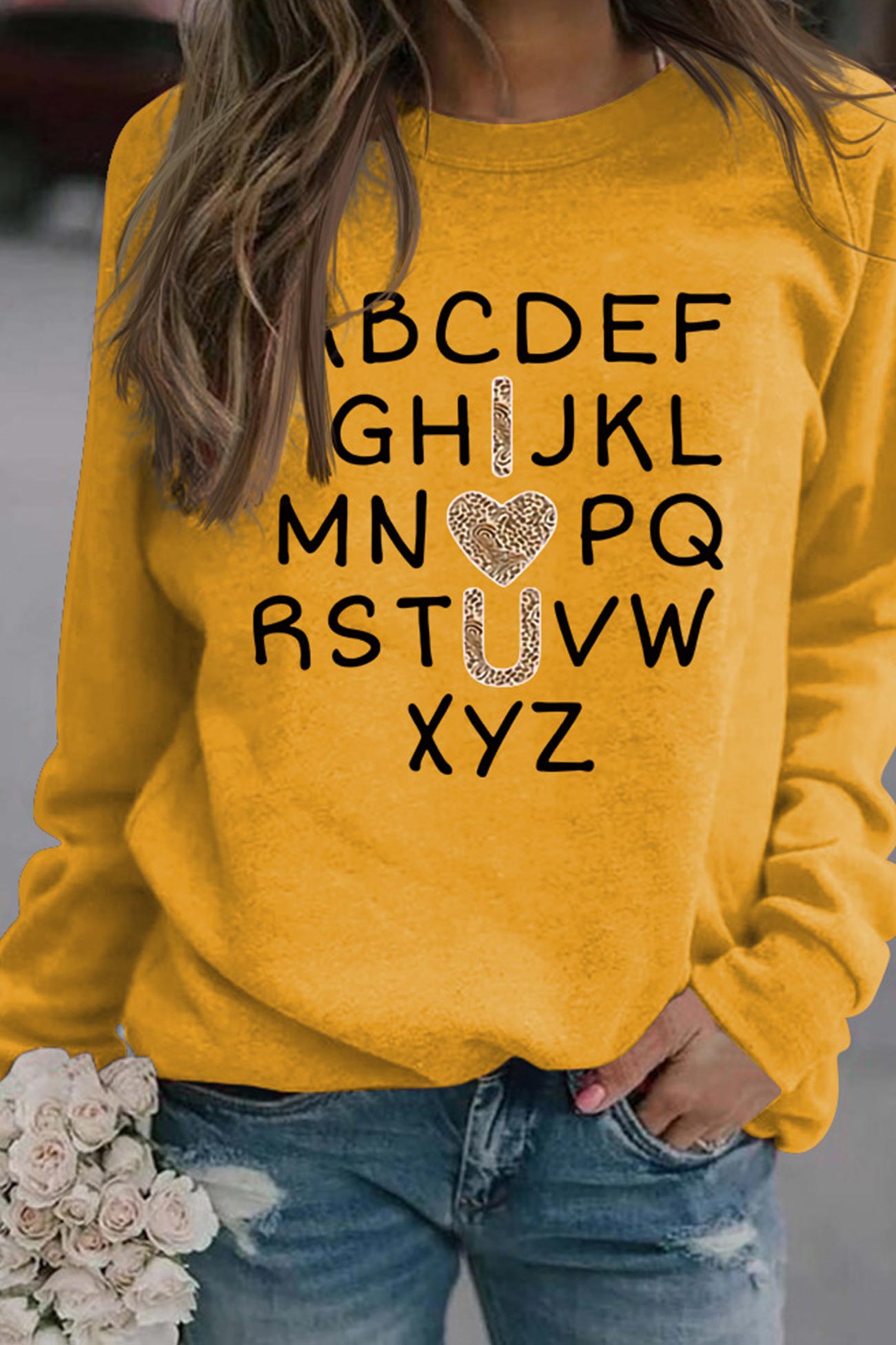 Alphabet Graphic Sweatshirt