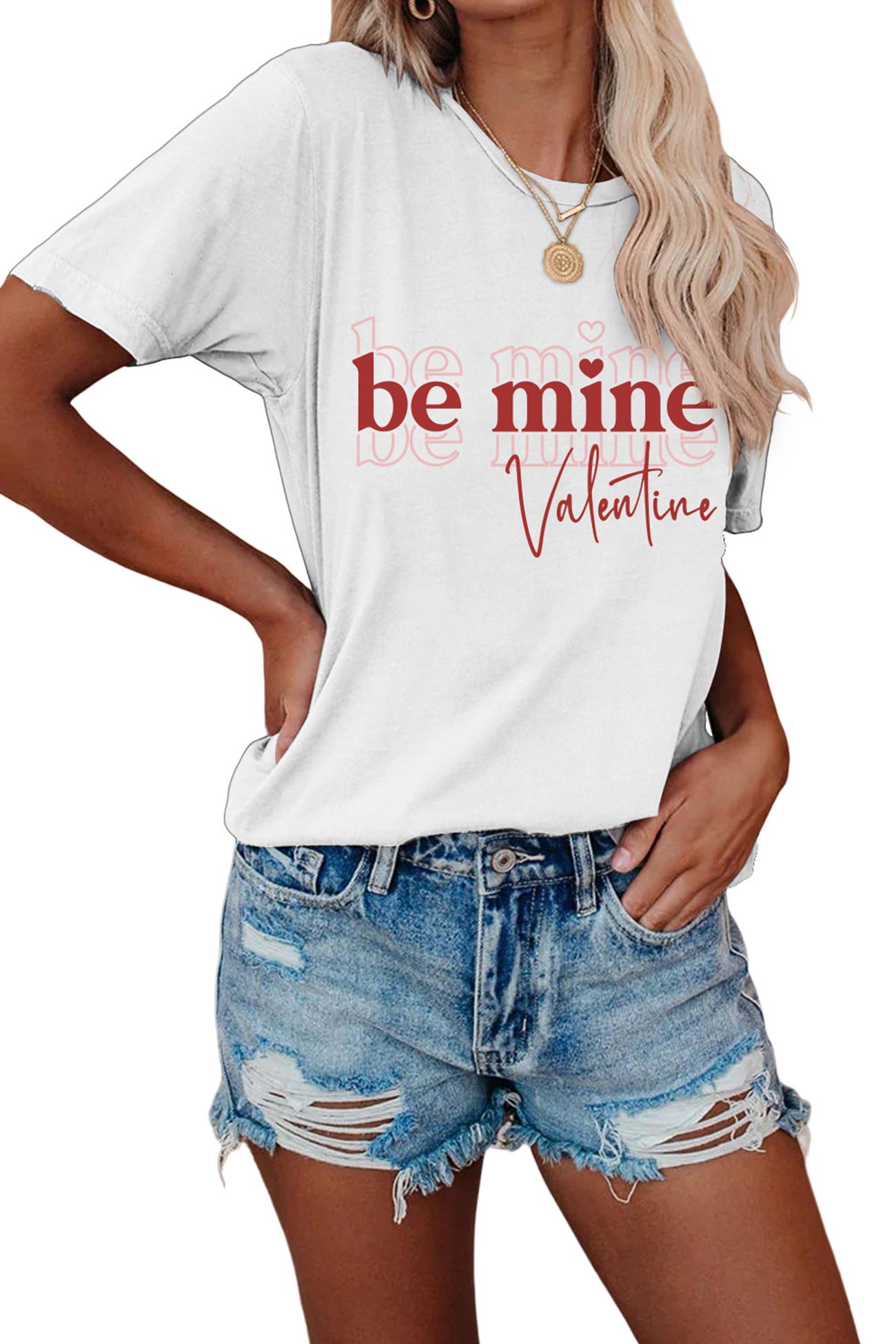 Be Mine Letter Graphic T-shirt