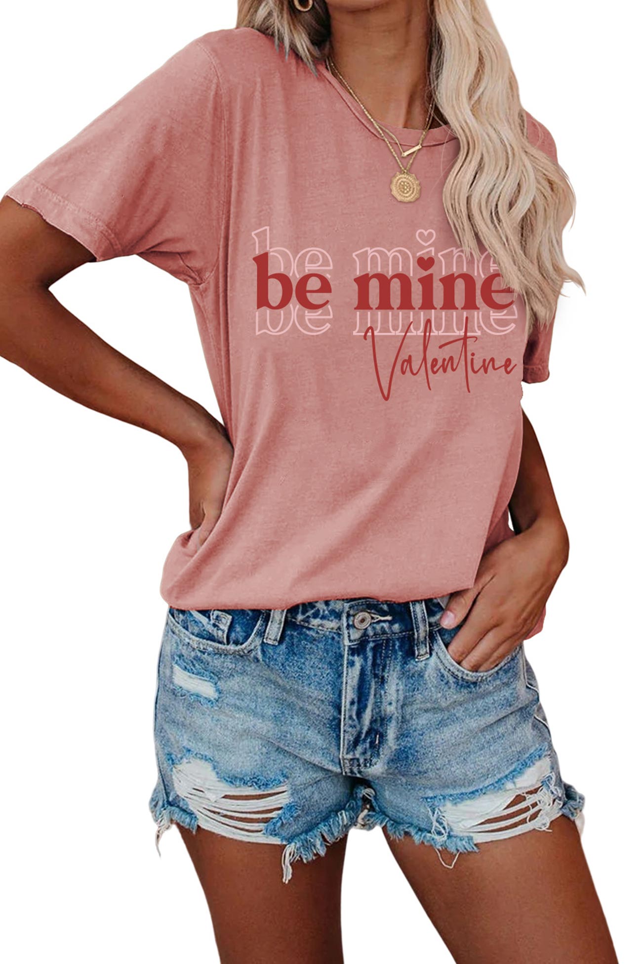 Be Mine Letter Graphic T-shirt