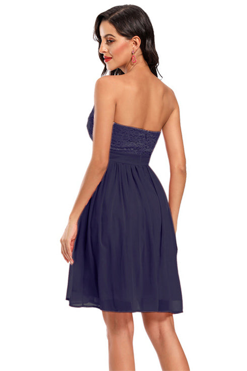 Chic Strapless Fit And Flare Homecoming Dress