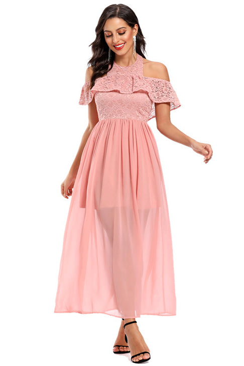 Fabulous Lace Off-the-shoulder Midi Prom Dress