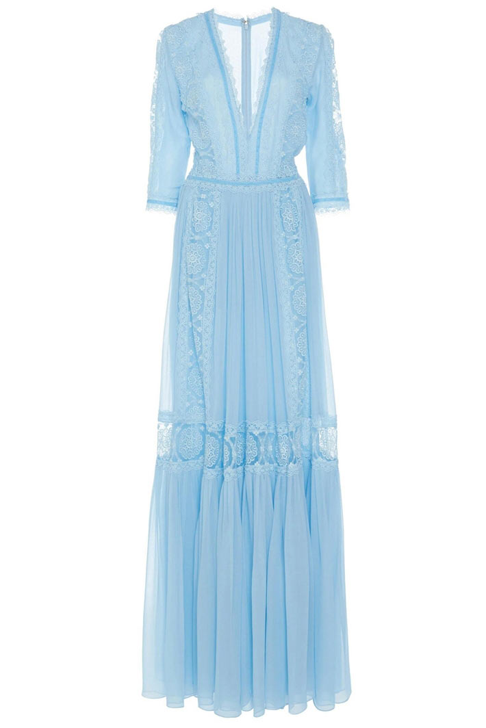 Light Sky Blue Formal Gown Evening Dress