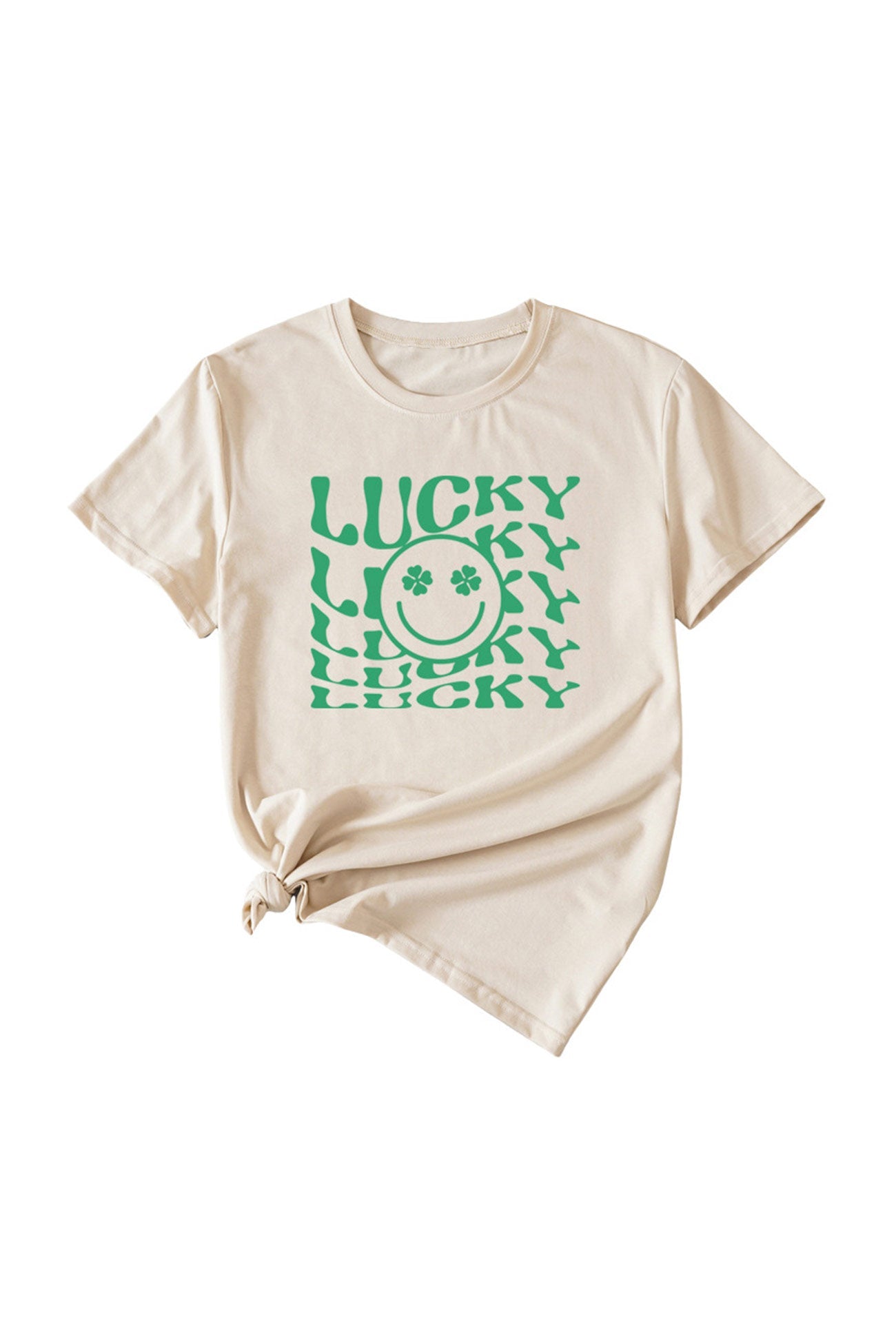Lucky Smile Clover Printed T-shirt