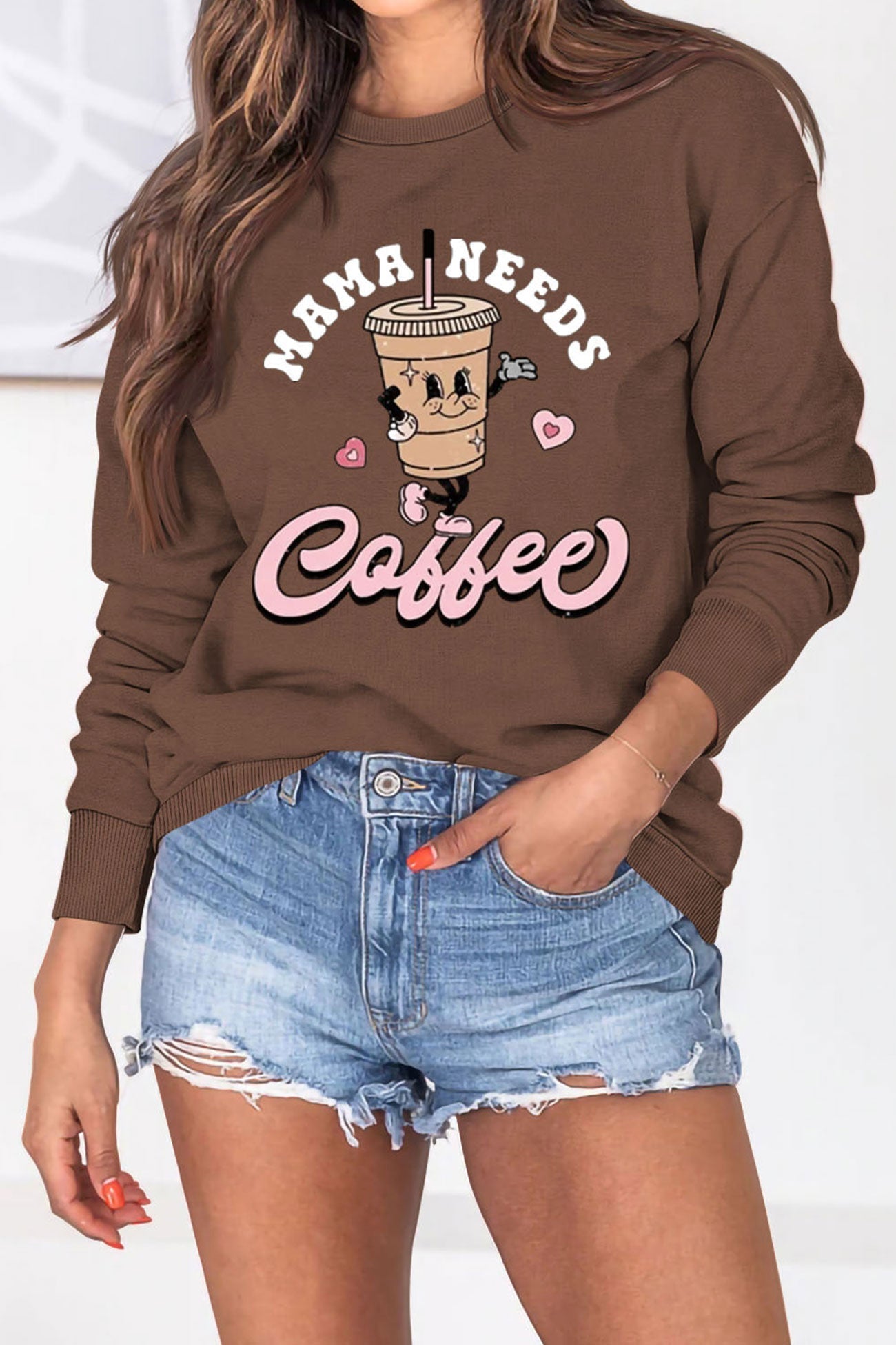 Mama Needs Coffee Graphic Sweatshirt