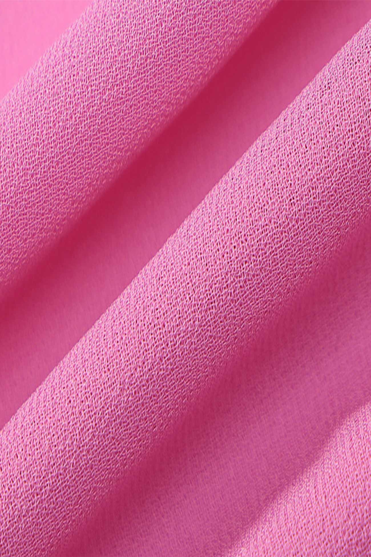 Pink V Neck Tie-Front Crop Top