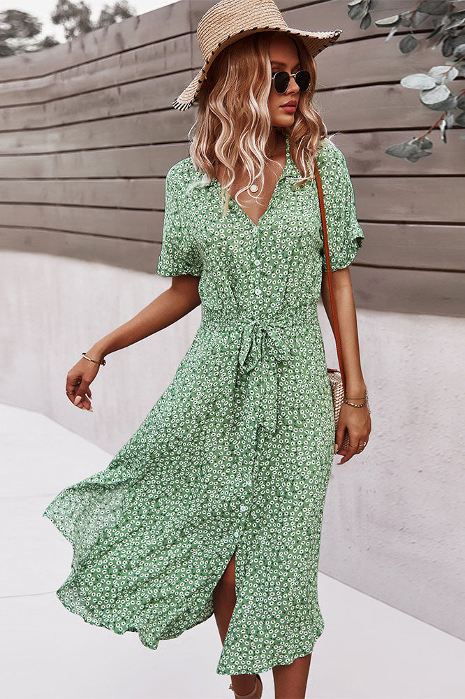 Printed Summer Casual Holiday Style Dress