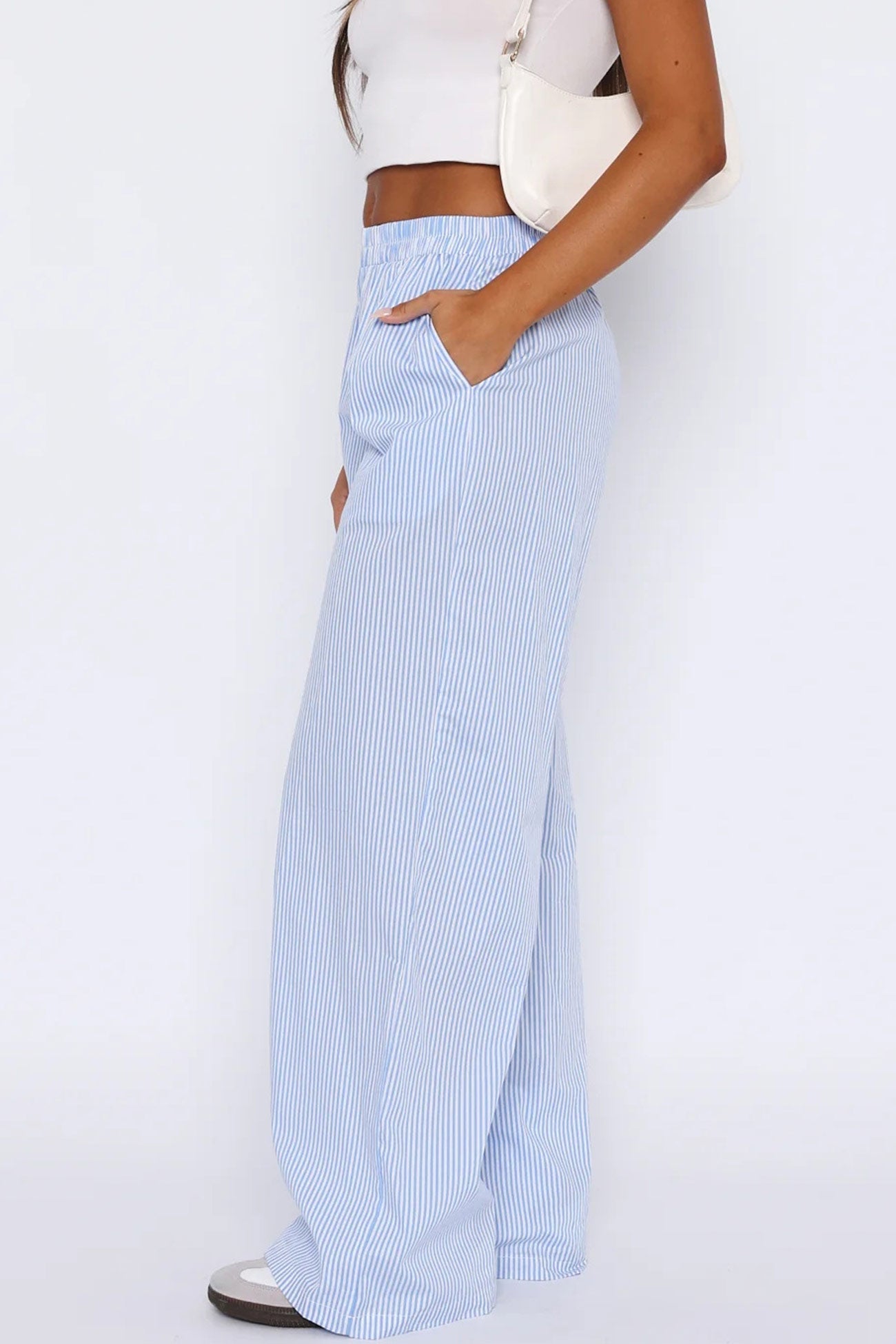 Striped Wide Leg Loose Trousers