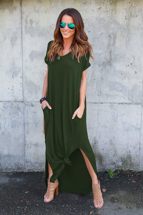 Ocean of Elegance Pocket Maxi Dress - 5 Colors