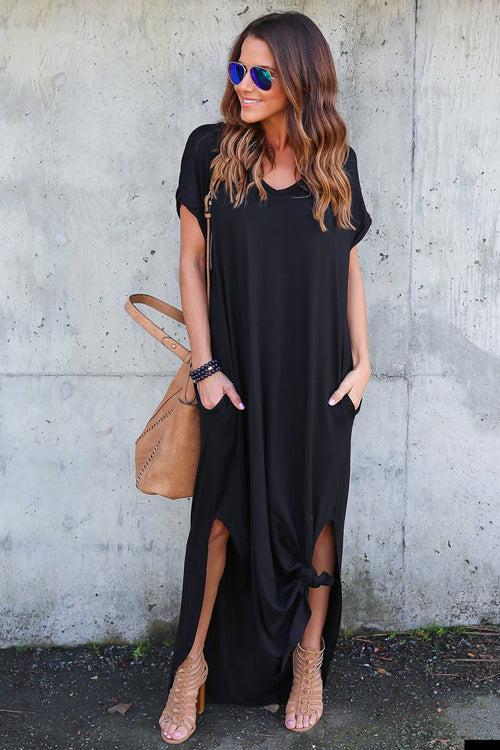 Ocean of Elegance Pocket Maxi Dress - 5 Colors