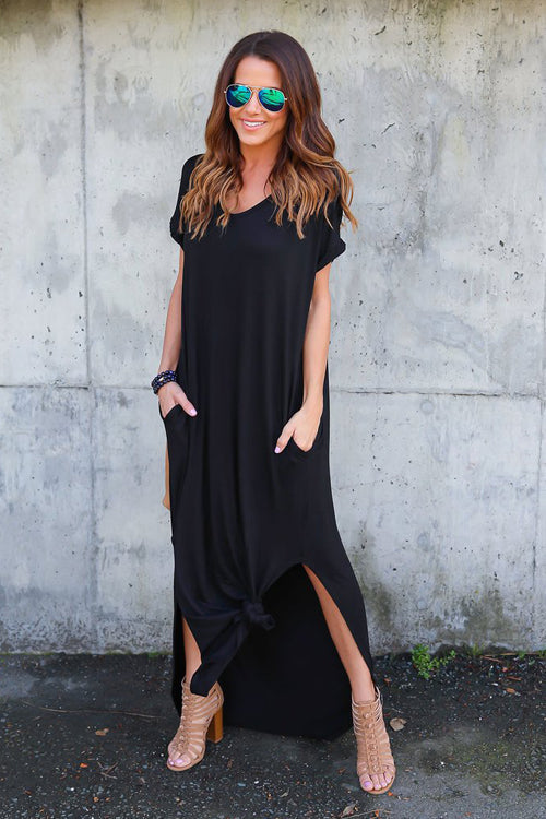 Ocean of Elegance Pocket Maxi Dress - 5 Colors