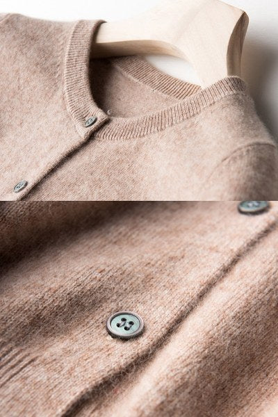 Wool Single Breasted Cardigan