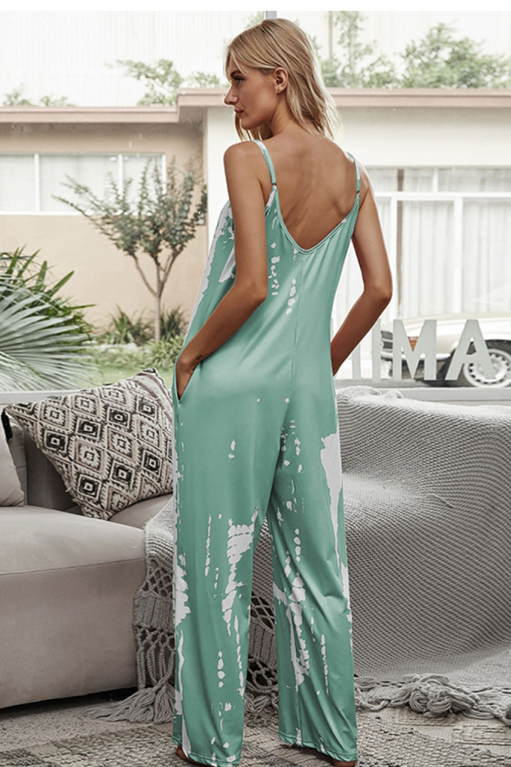 V-Neck Sling Jumpsuit