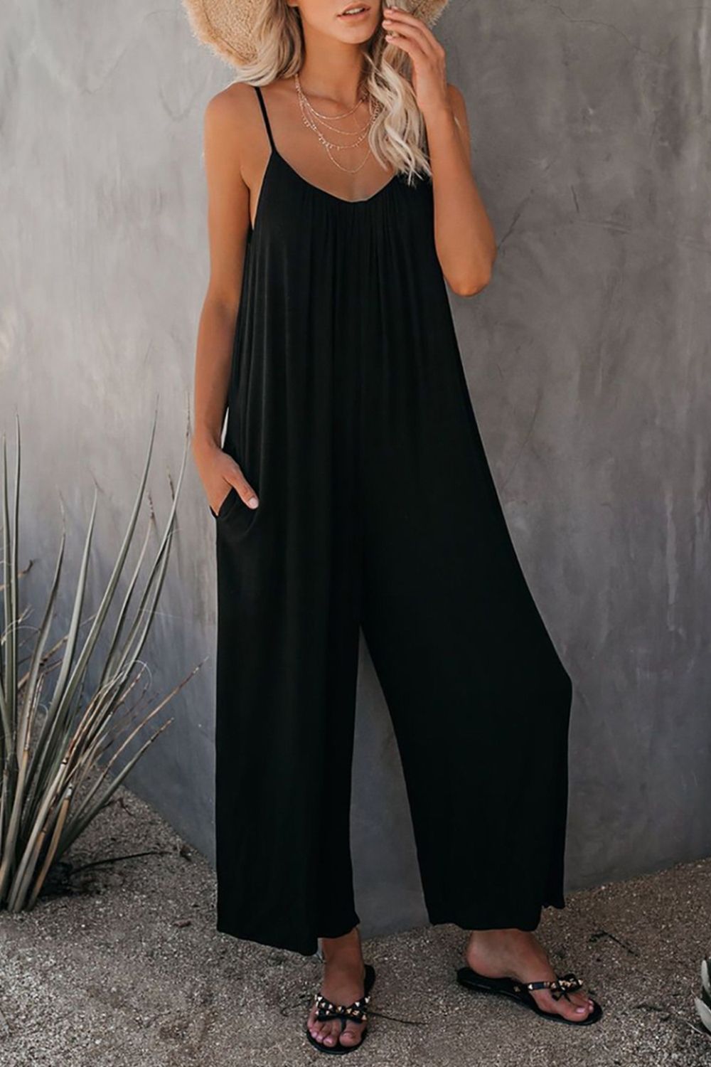 Sling Wide-Leg Jumpsuit