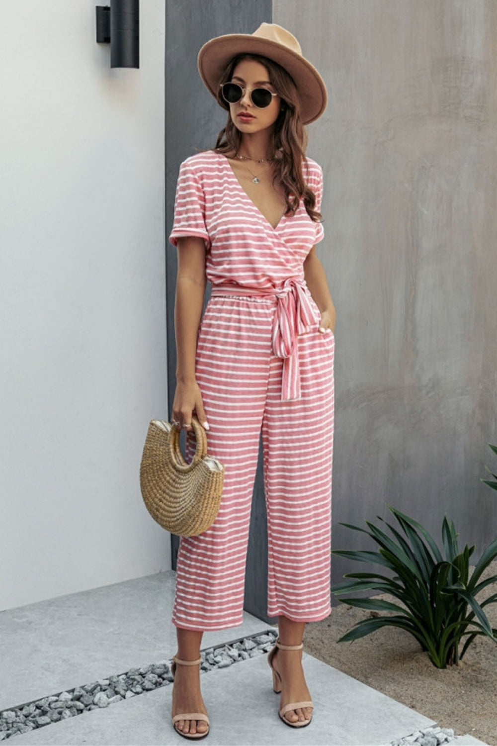 Nice Day Striped Jumpsuit