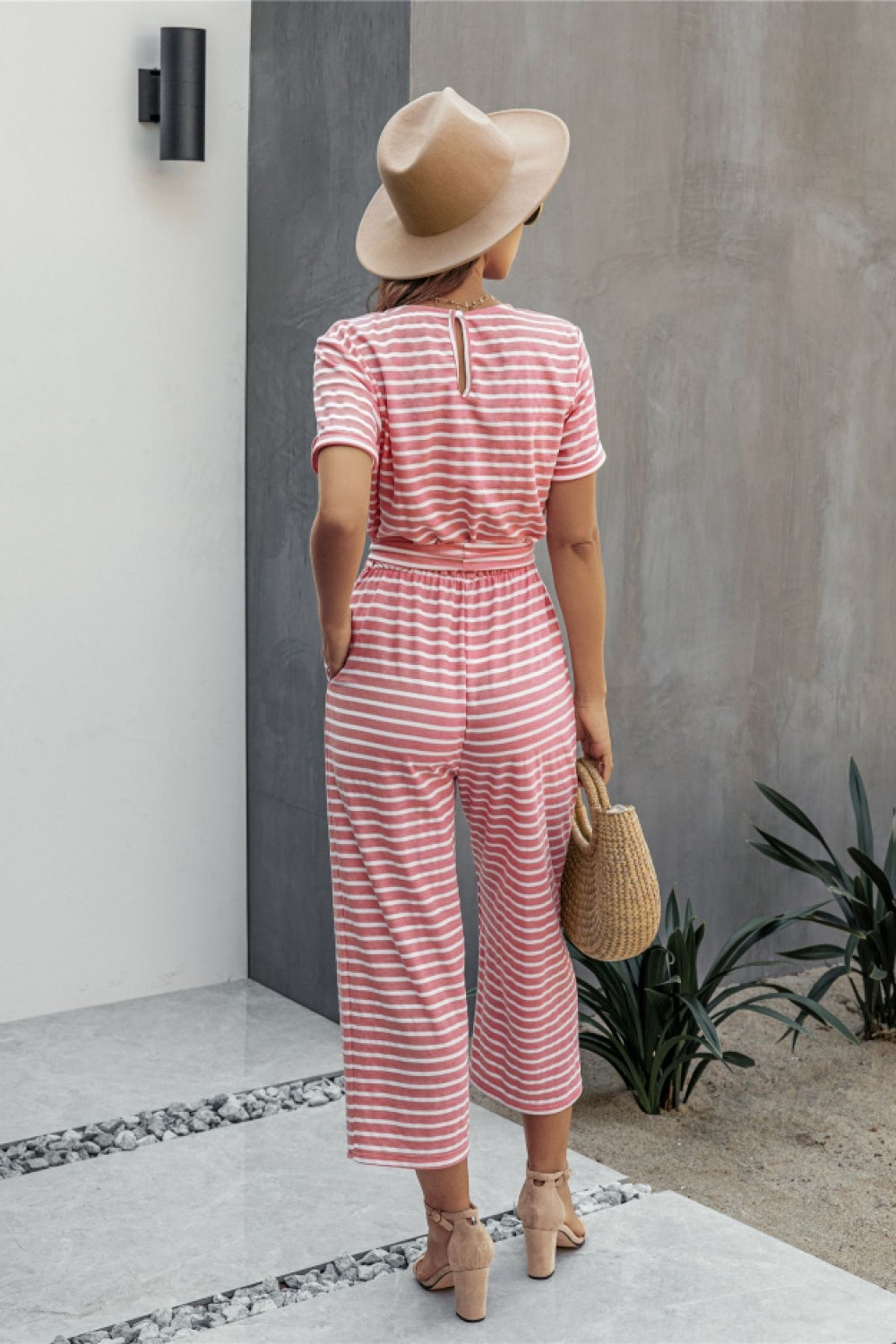 Nice Day Striped Jumpsuit