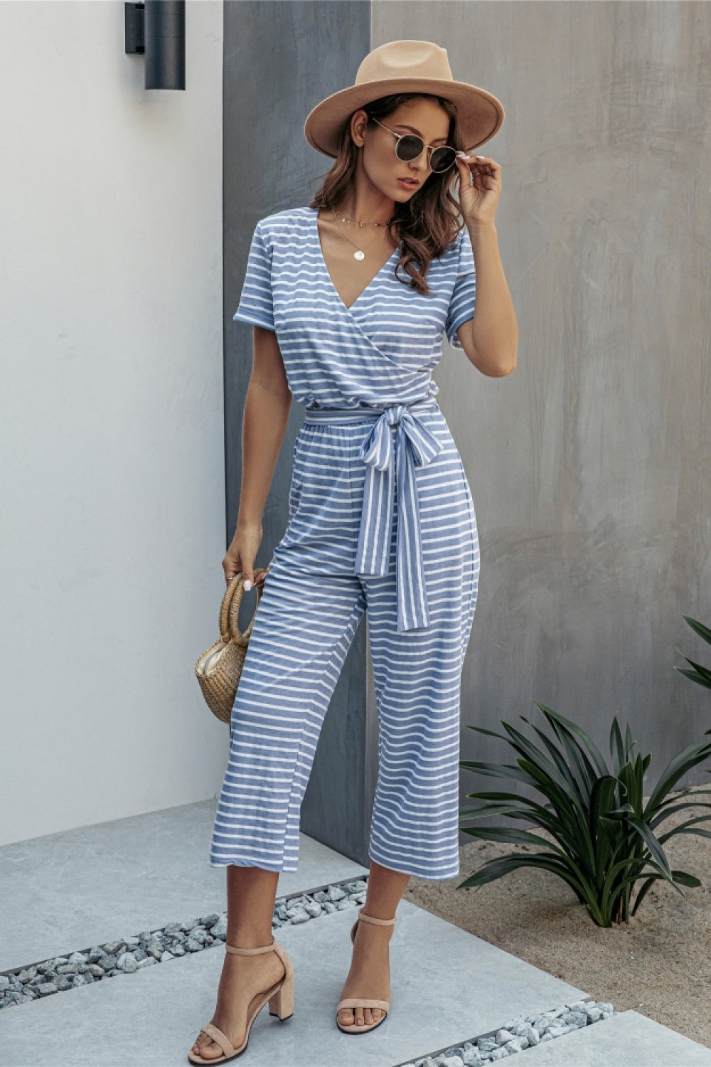 Nice Day Striped Jumpsuit