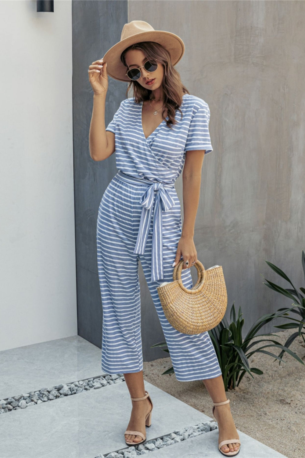 Nice Day Striped Jumpsuit