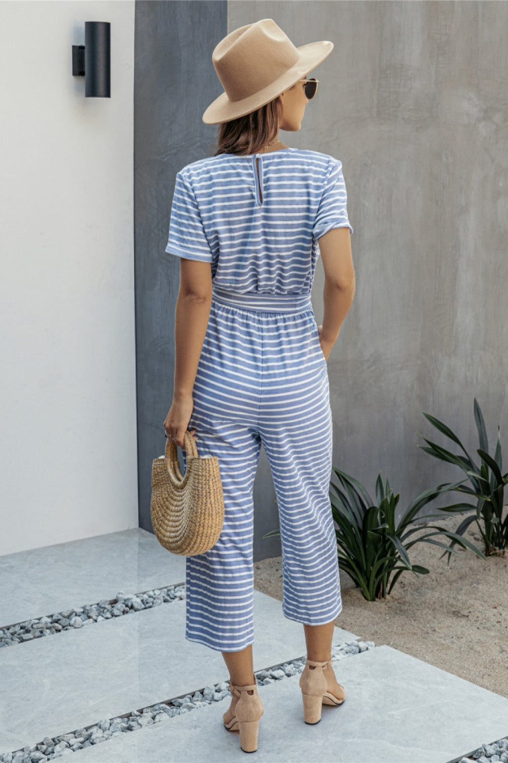 Nice Day Striped Jumpsuit