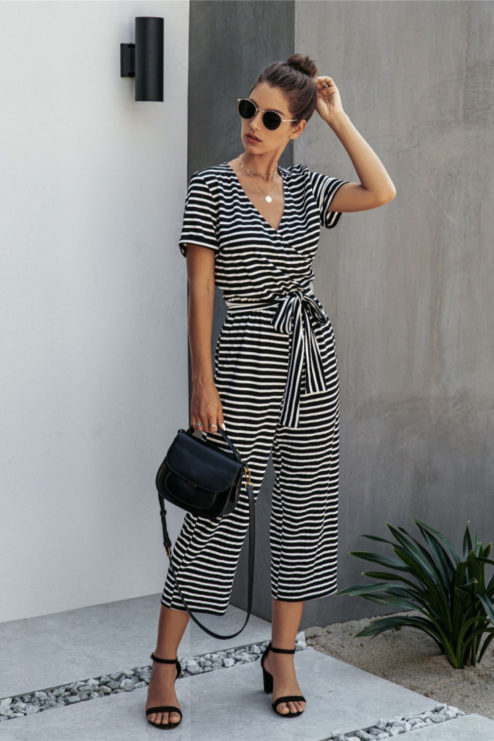 Nice Day Striped Jumpsuit