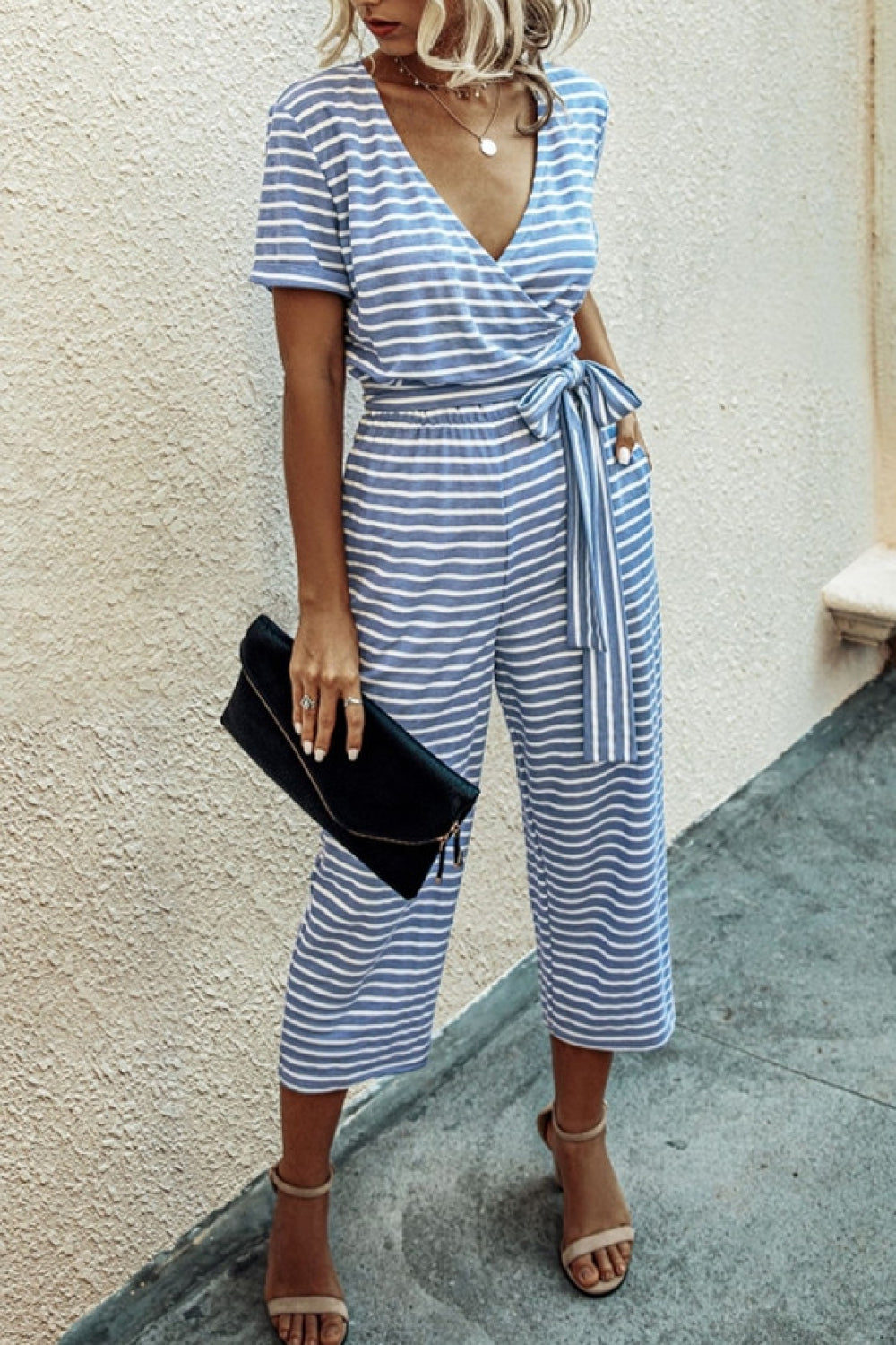 Nice Day Striped Jumpsuit