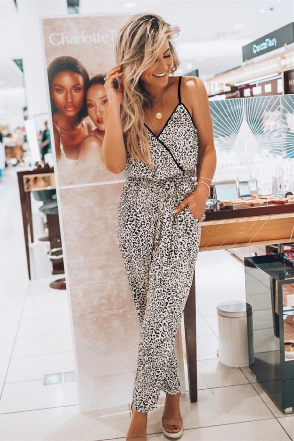 Face Power Leopard Jumpsuit