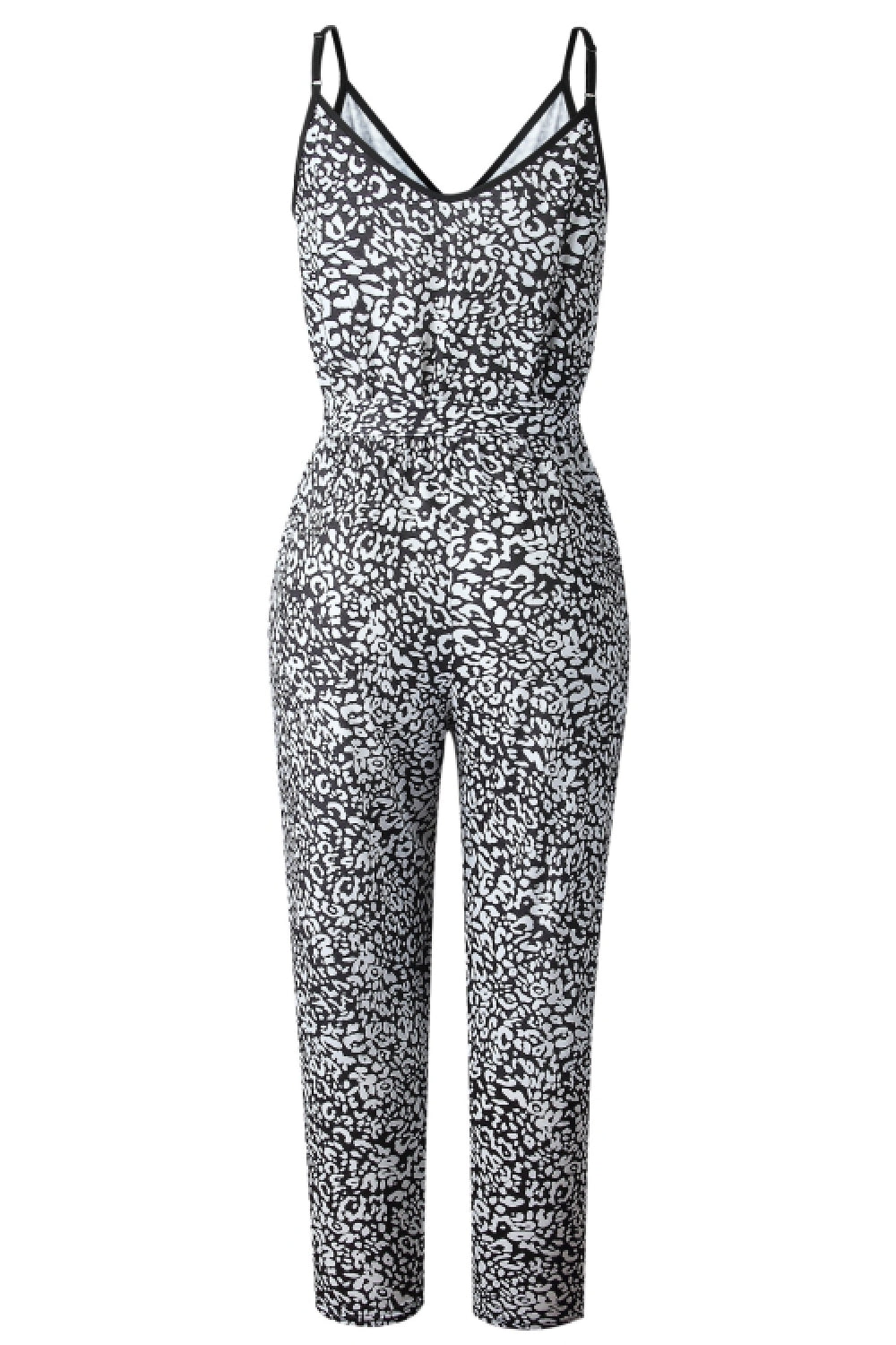 Face Power Leopard Jumpsuit