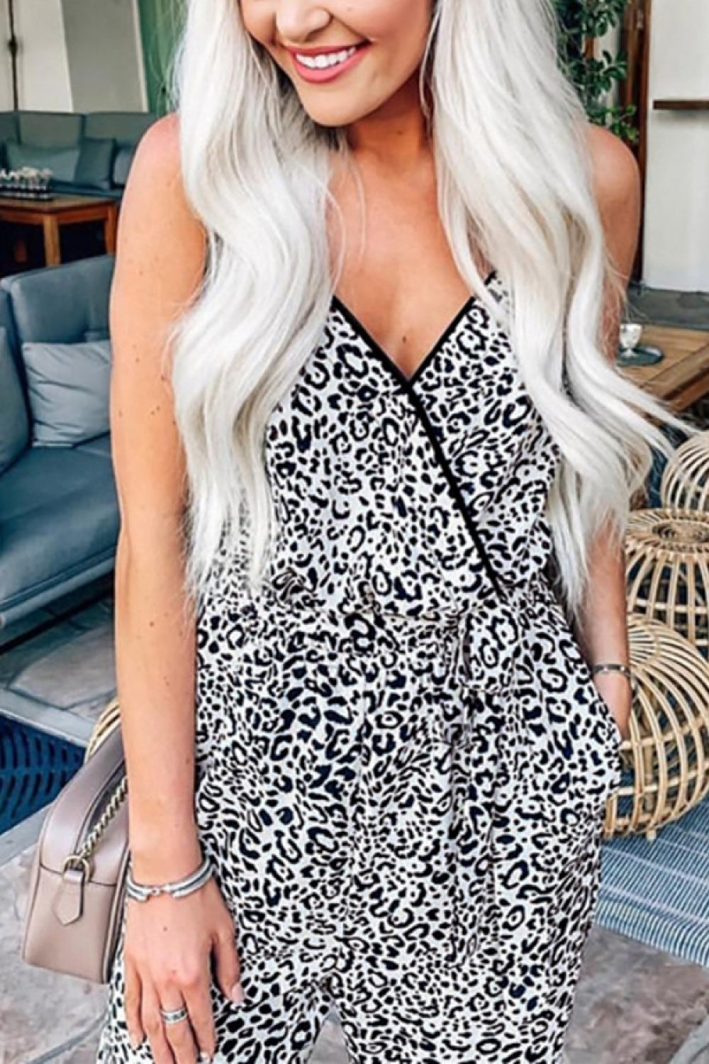 Face Power Leopard Jumpsuit